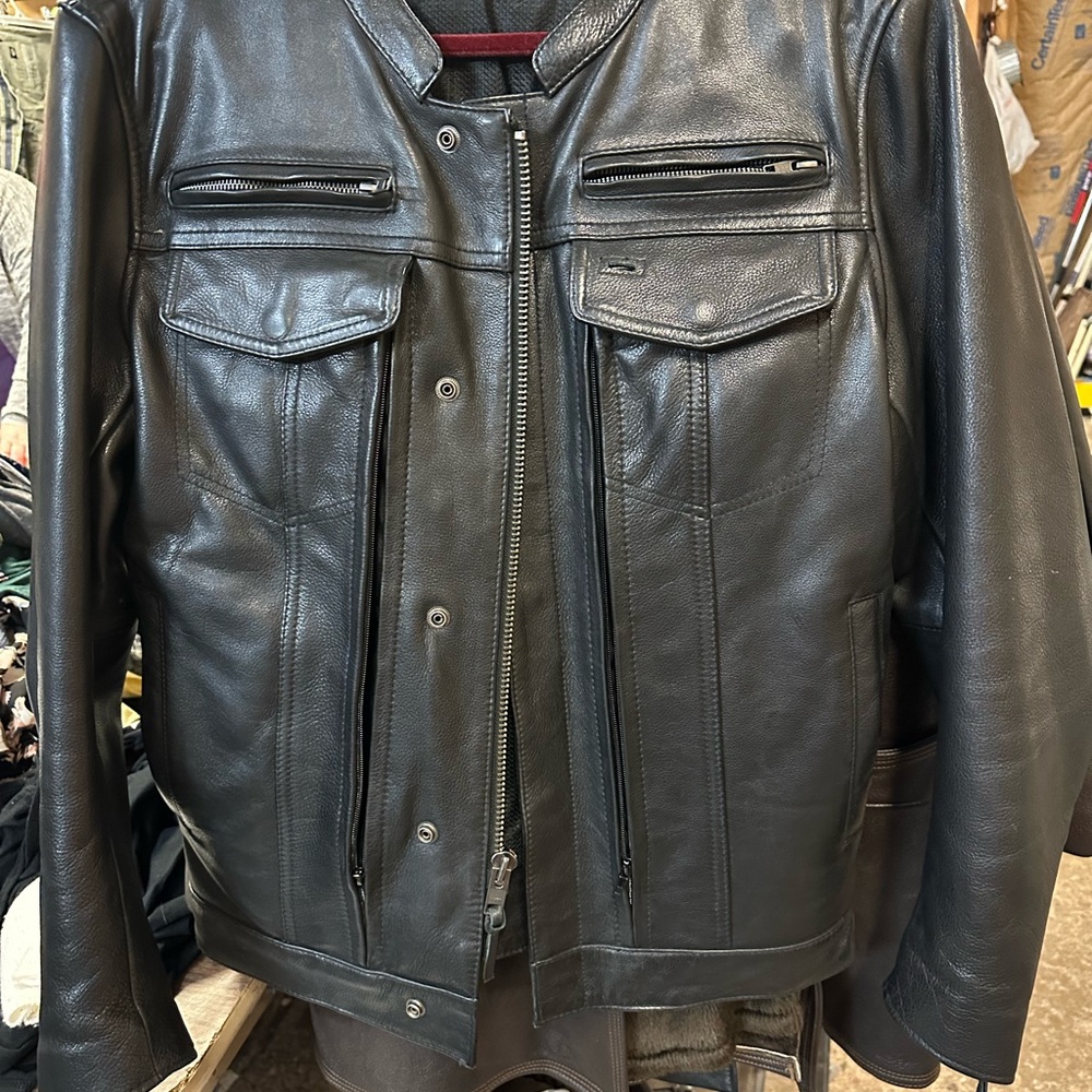 Men's Black Leather Jacket